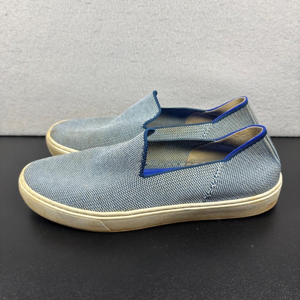 Rothy's The Original Slip On Sneakers Loafers Shoes Women's Size 8 Coast‎ Blue